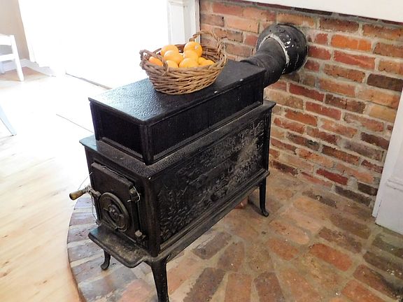 Real wood burning stove