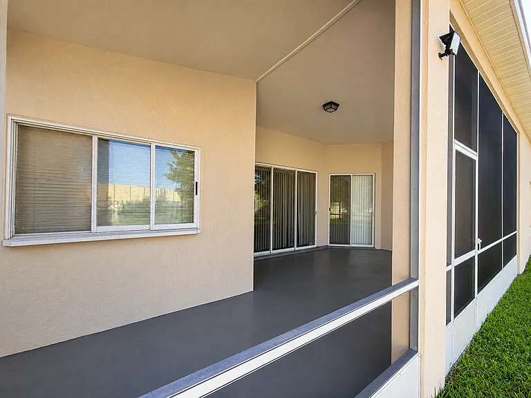 Screened patio