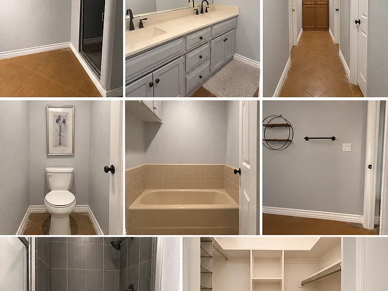 Here are some photos of the house. The rooms are technically being occupied right now by attendance, so I can't get the photos of the room exactly but I will update our fair size room walk-in closet sliding glass door that leads out to personal garden