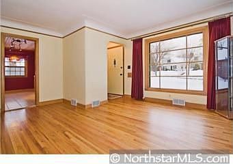 Newly finished oak floors
