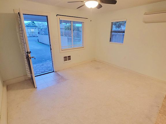 Inside the carpeted main room