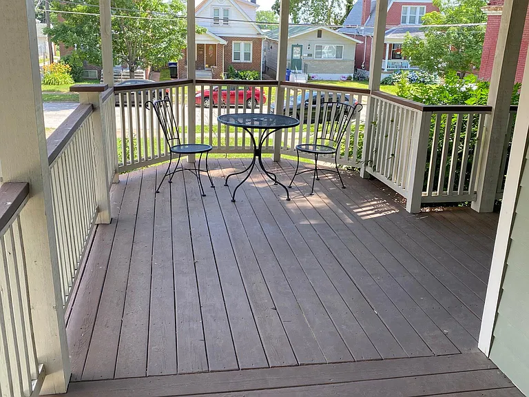 Wrap around deck with gazebo and ceiling fan!