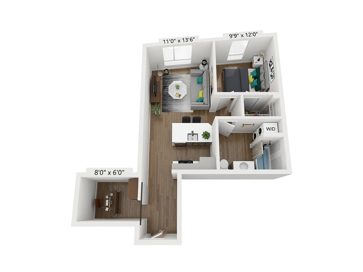 Floor plan S1BW/DEN-2