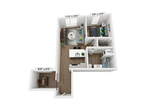 Floor plan S1BW/DEN-2