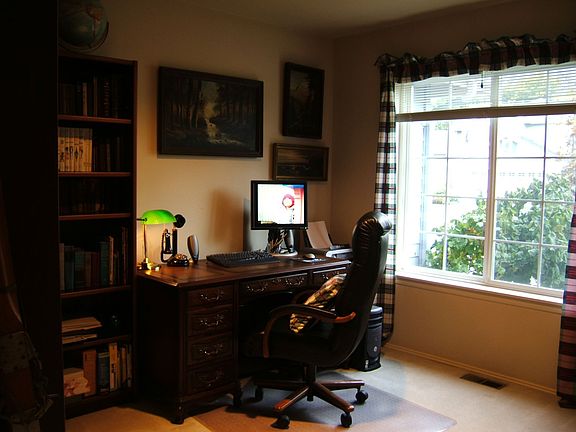 Office off Entry with French Doors