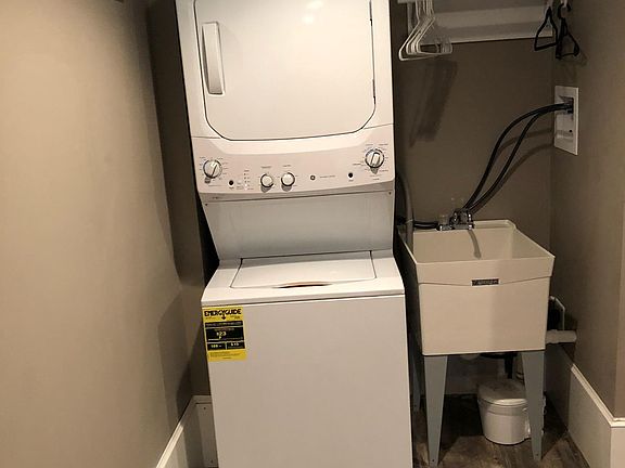 Private large capacity laundry center (less than a year old) with a sink! What more could you ask for? =)