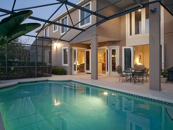 enclosed pool with loads of privacy