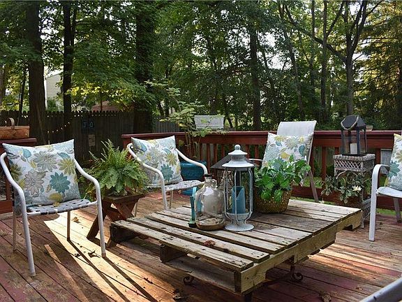 Large deck leads from the screened porch