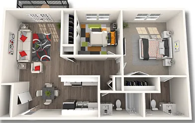 2BX - 1,000 SQ.FT 2BX - 1,000 SQ.FT