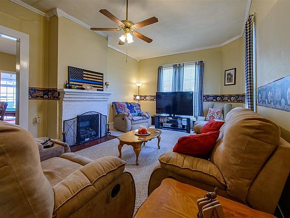 Living Room facing North windows