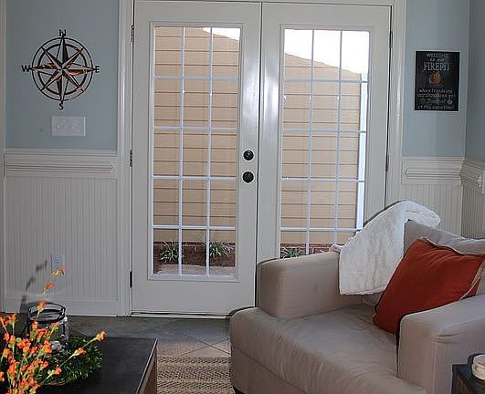 Sunroom out to the patio