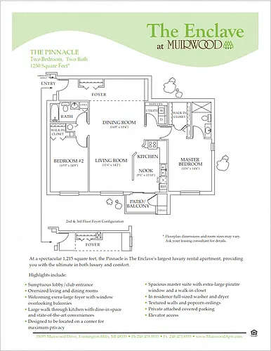 Floor plan The Pinnacle