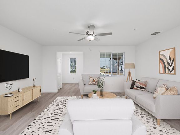 The family room is open concept and the best place to hang out!