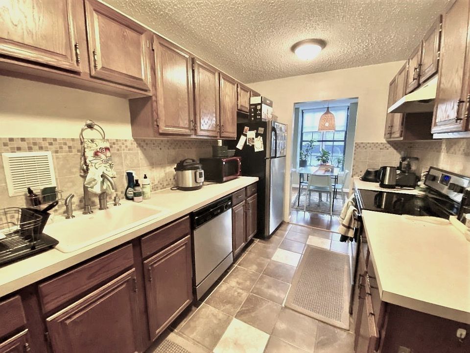 Kitchen with view to dining area.