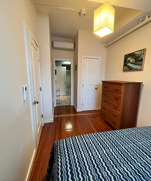 Primary bedroom leads to full bathroom.