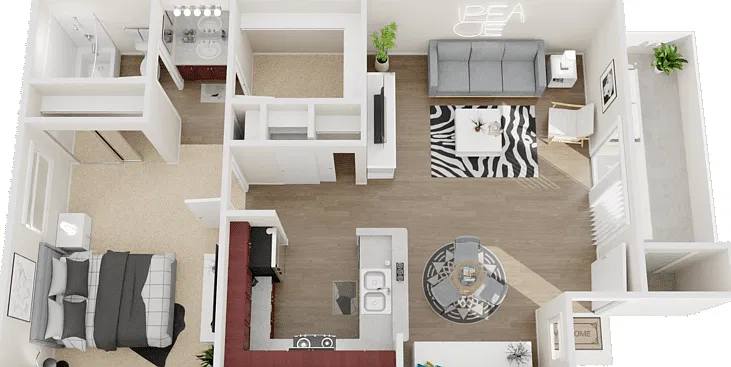 Plan C Floorplan Diagram