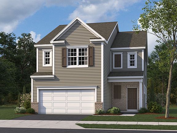 Saugatuck Elevation A with Brick