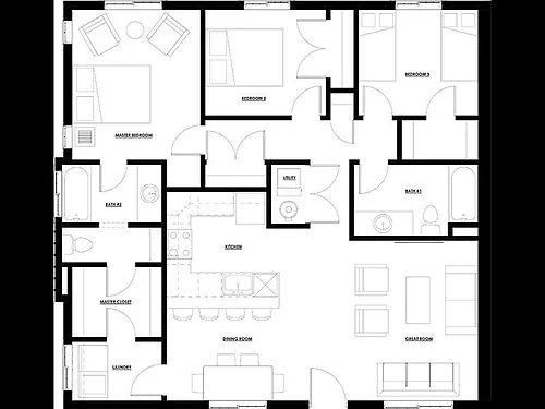 Floor plan 3 Bedroom