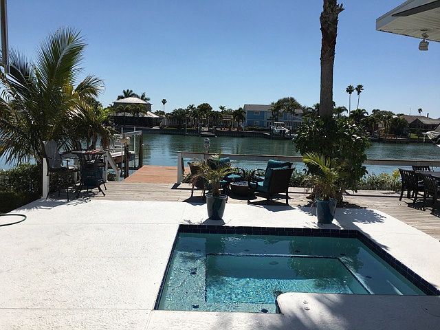 Back patio and wood deck