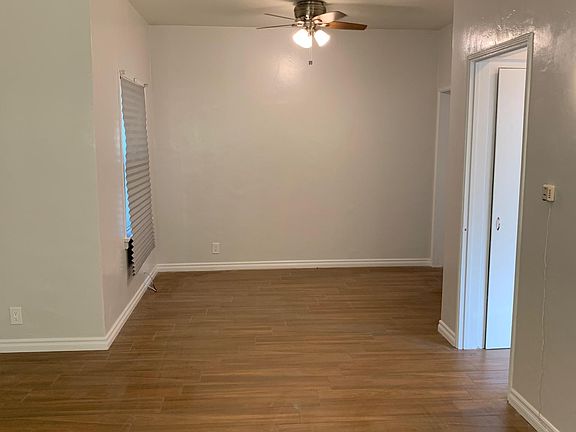 The great room with new ceiling fan