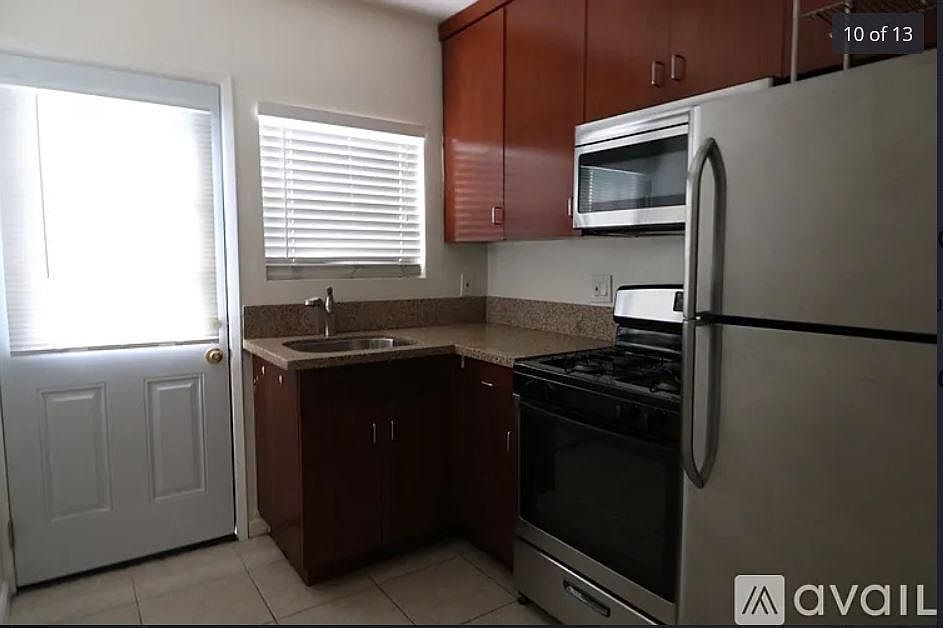 kitchen view with backdoor