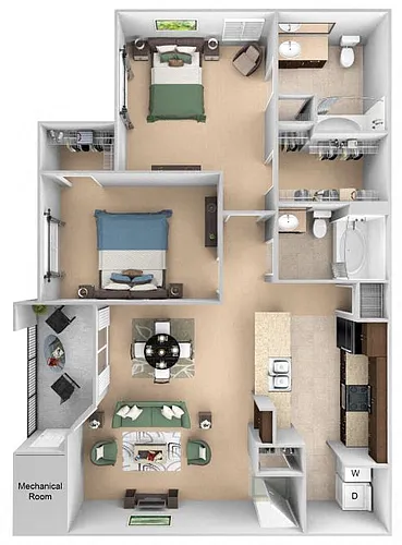 Floor plan B1 (Chatham)