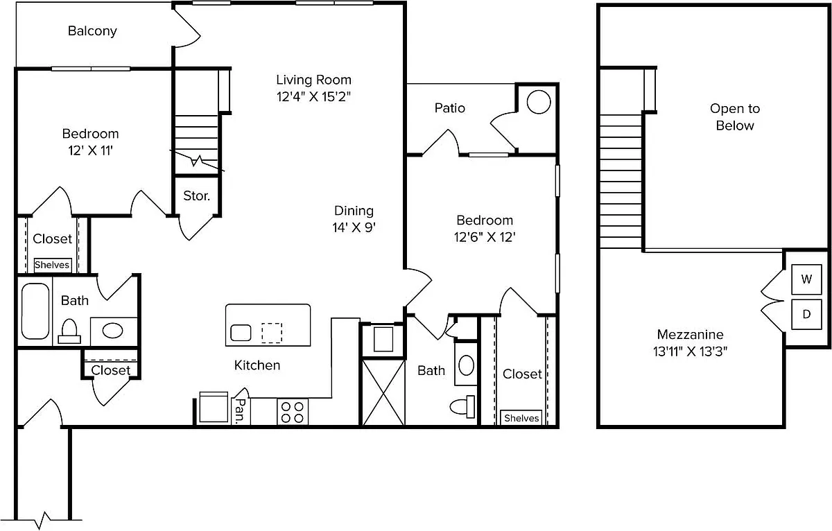 Floor plan B1LA