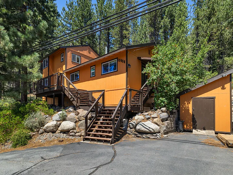 Outside of home. Large driveway and easy access in winter.
