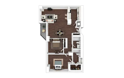 Floor plan B11 - Renovated