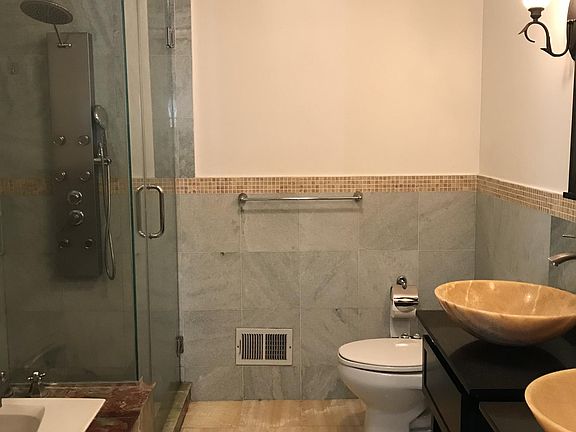 Upgraded master bath with stand in shower