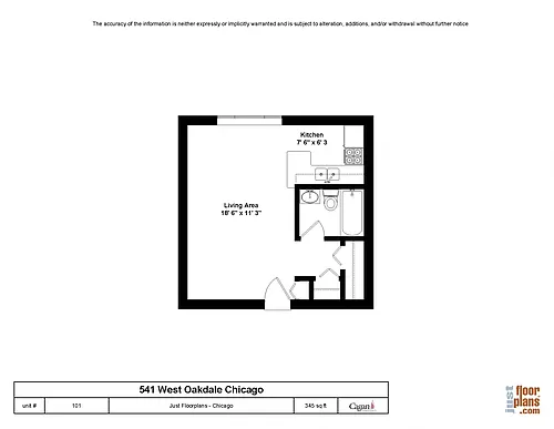 Floor plan Studio