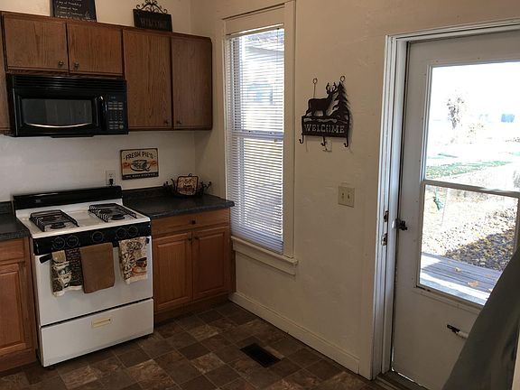 Kitchen with back door