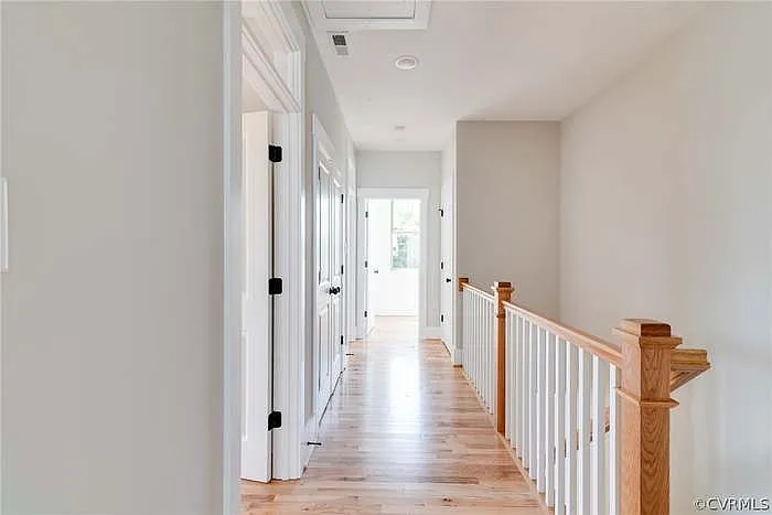 Upstairs, hallway.