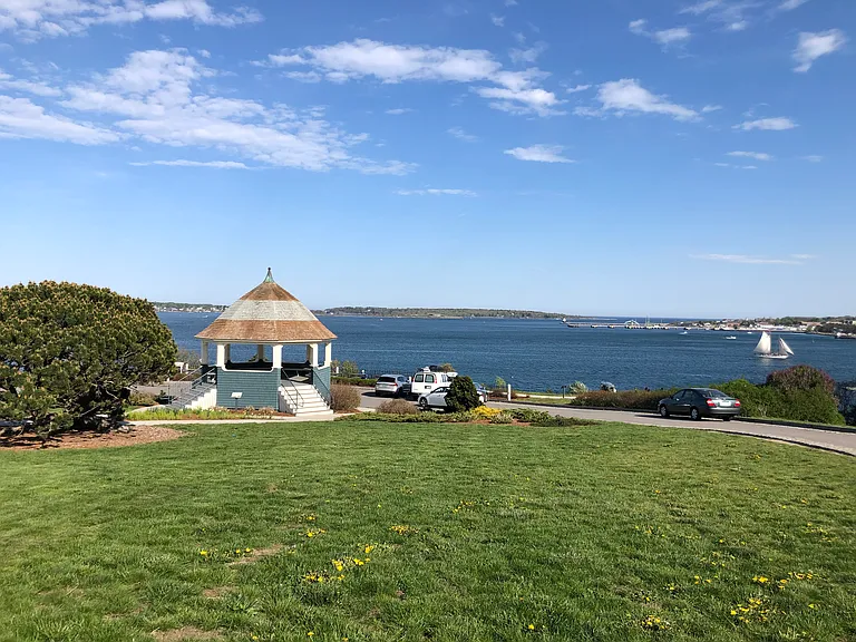 The Gazebo where music is played one evening a week in the summer - 10 minute walk