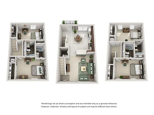 Floor plan 4BR/4.5BA Upgraded