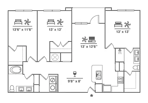 Floor plan C1