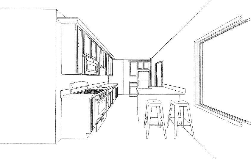 Eat in kitchen (space for 2 counter stools)