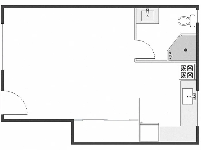 Floor plan Studio: Type A