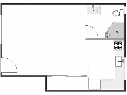 Floor plan Studio: Type A