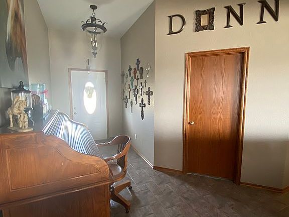 Front entry and study door