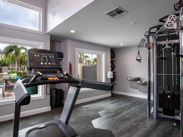 Stay motivated in our fully equipped fitness center with cardio and strength training gearall with a refreshing view of the resort-style pool.