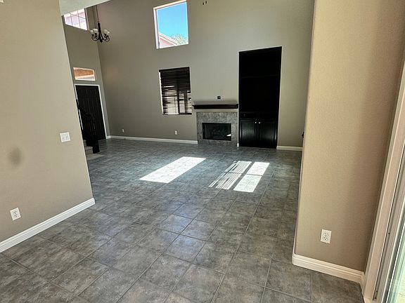 dining area to living room, patio slider