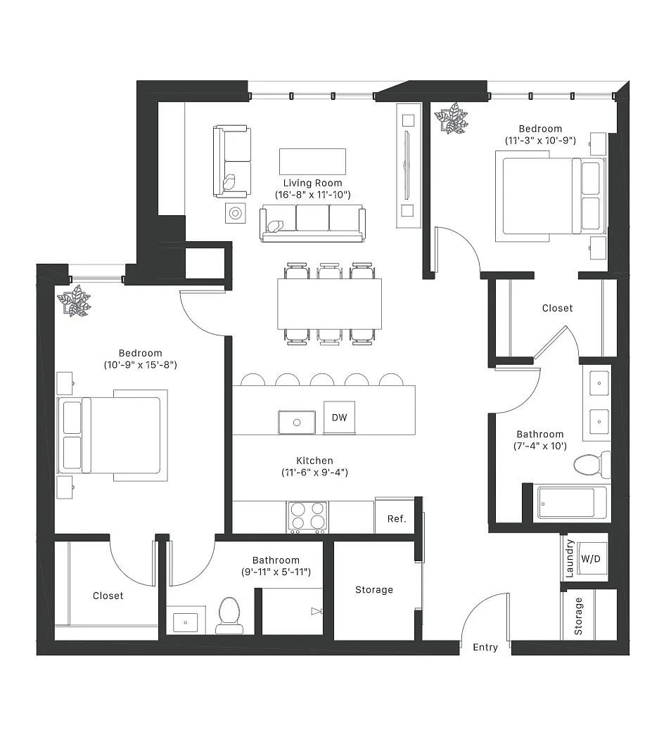 Floor plan B21