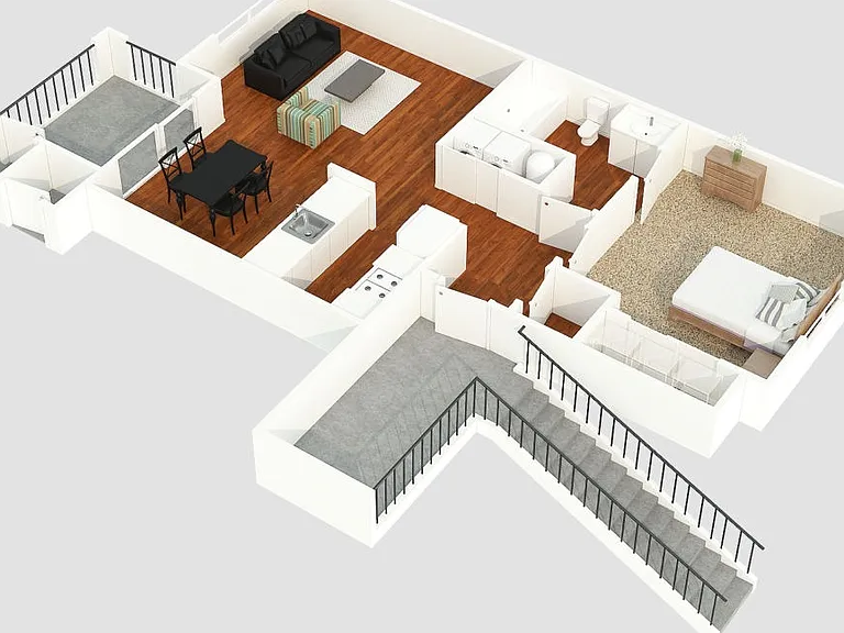 ForestHills-3DFloorPlans-1x1-Glade-SideView ForestHills-3DFloorPlans-1x1-Glade-SideView