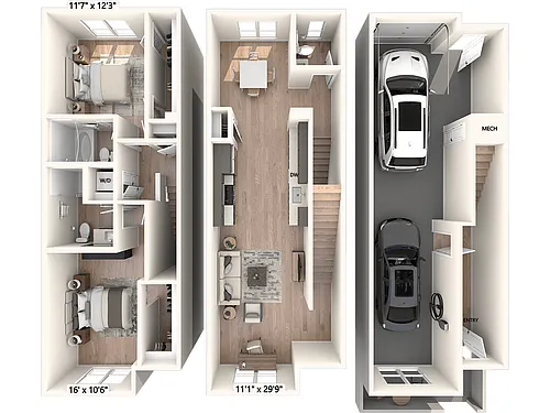 Floor plan B2T-1387