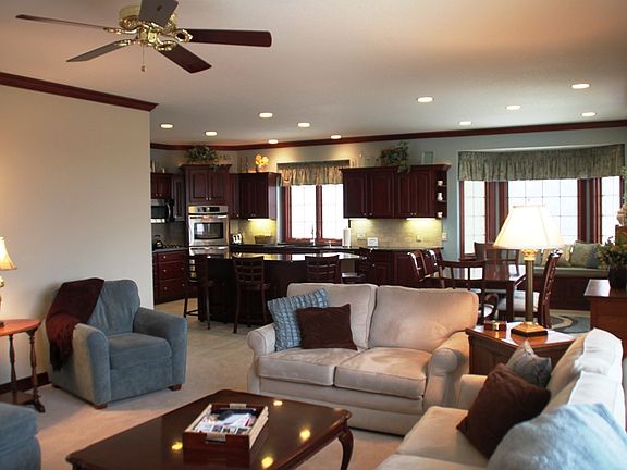 Family room open to kitchen
