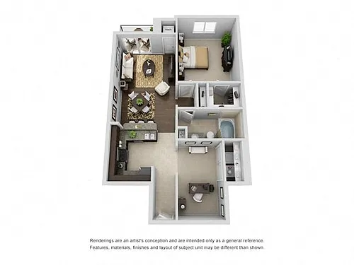 Floor plan Alstor with office