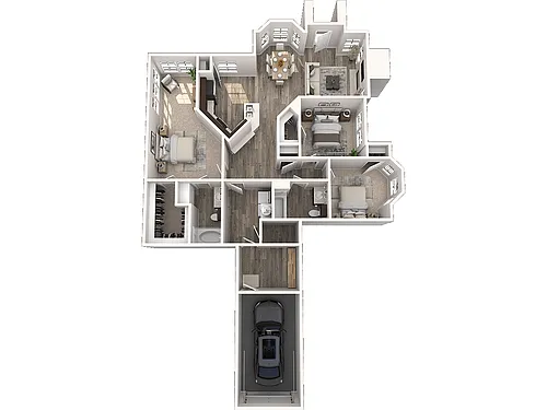 Floor plan C2 1532 Sq. Ft. 1st Fl. With Garage & Extra Bonus 