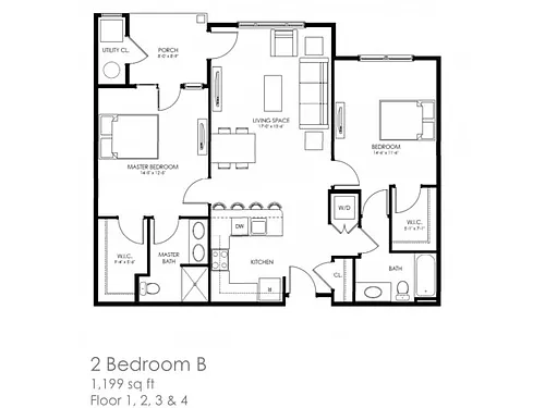 Floor plan 2B