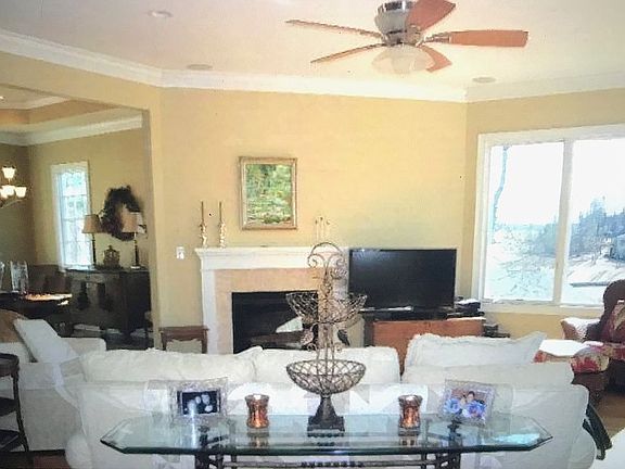 Living room open to dining